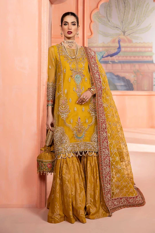3 Piece Embroidered Organza
