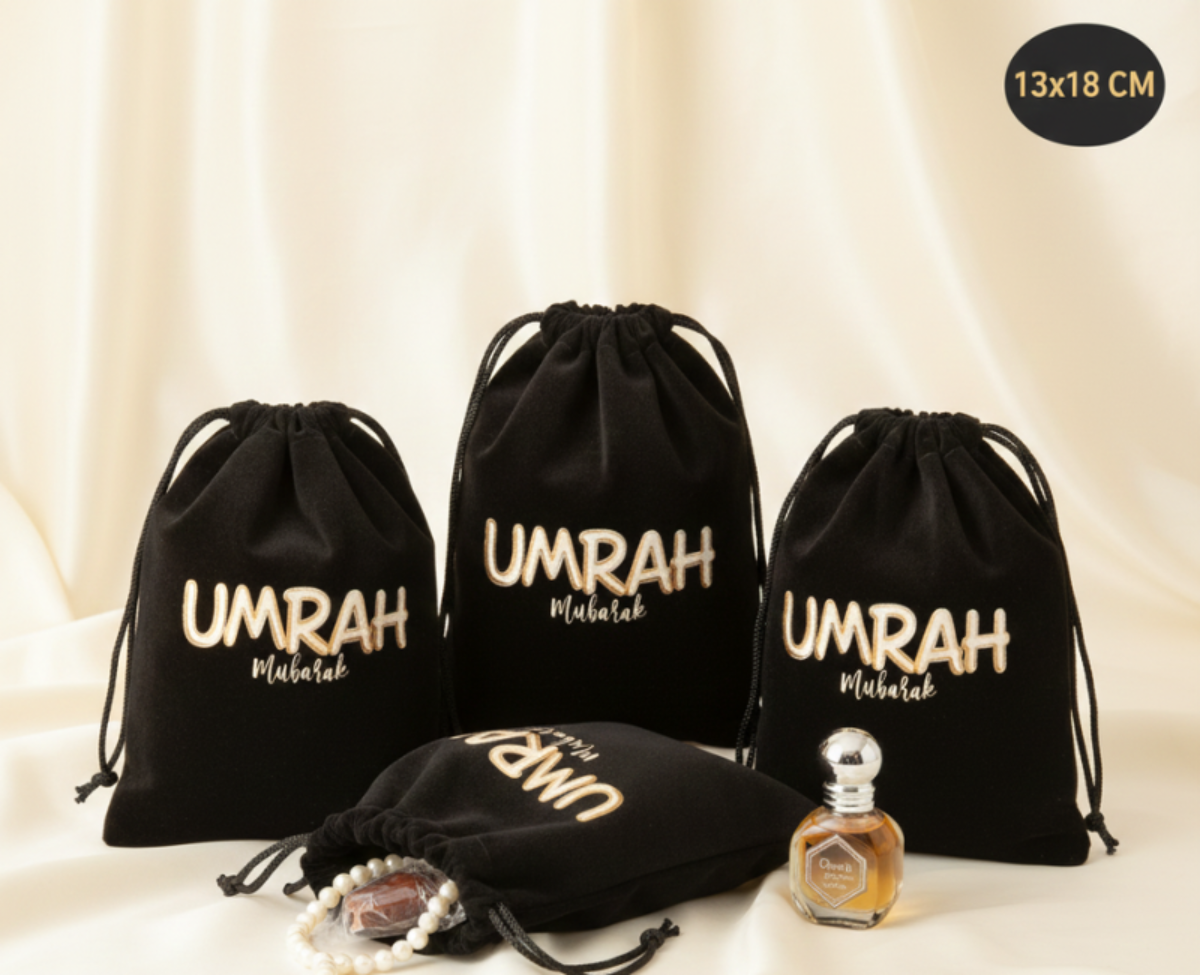 5pcs Umrah Mubarak gift bags Muslim Islamic