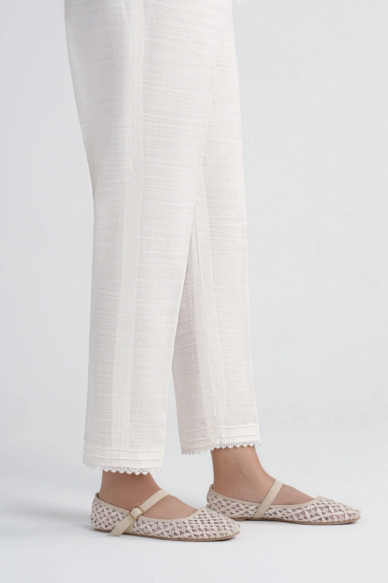 Dyed Slub Khaddar Trouser