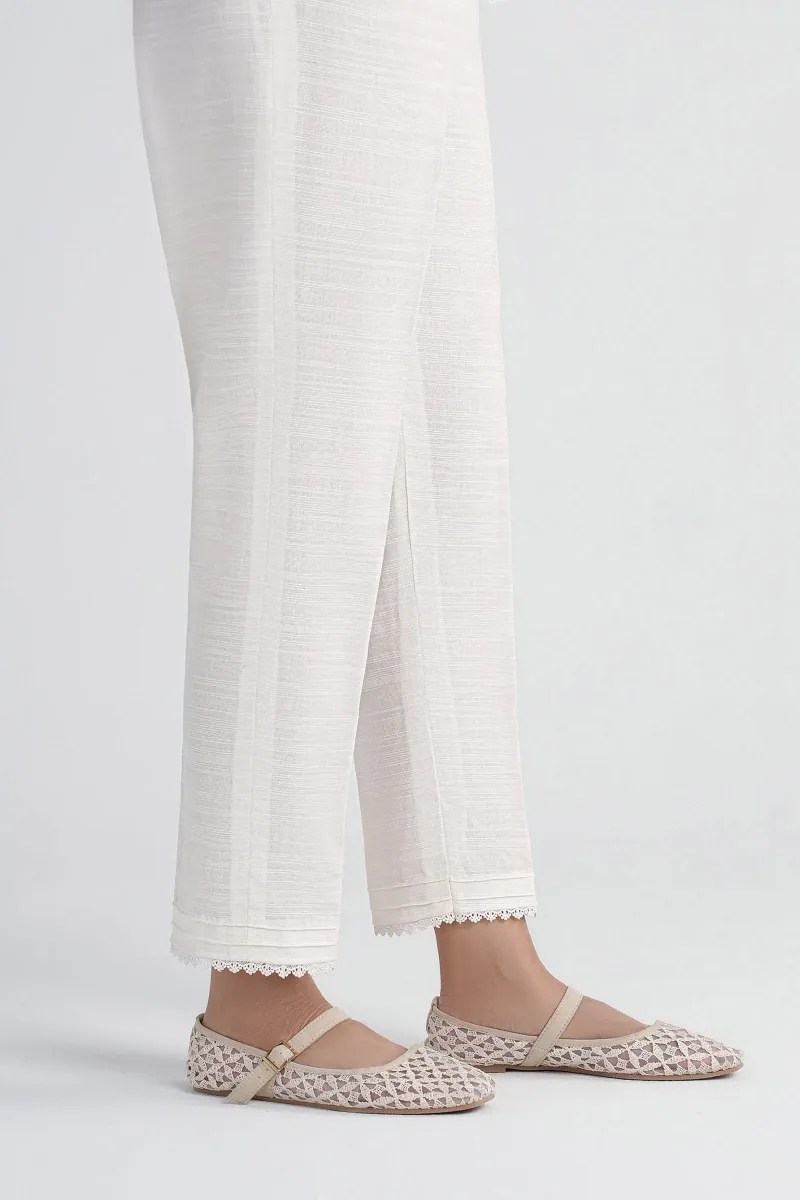 Dyed Slub Khaddar Trouser