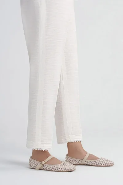 Dyed Slub Khaddar Trouser