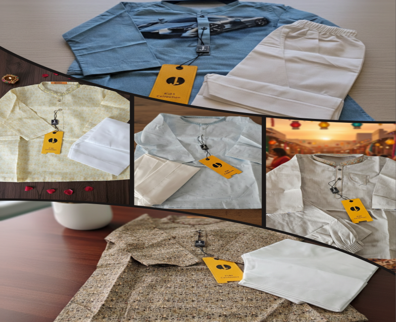 J. Junaid Jamshed Boys’ Ethnic Kurta Set – Size 12M | Premium Traditional Wear for Toddlers (Length 17")
