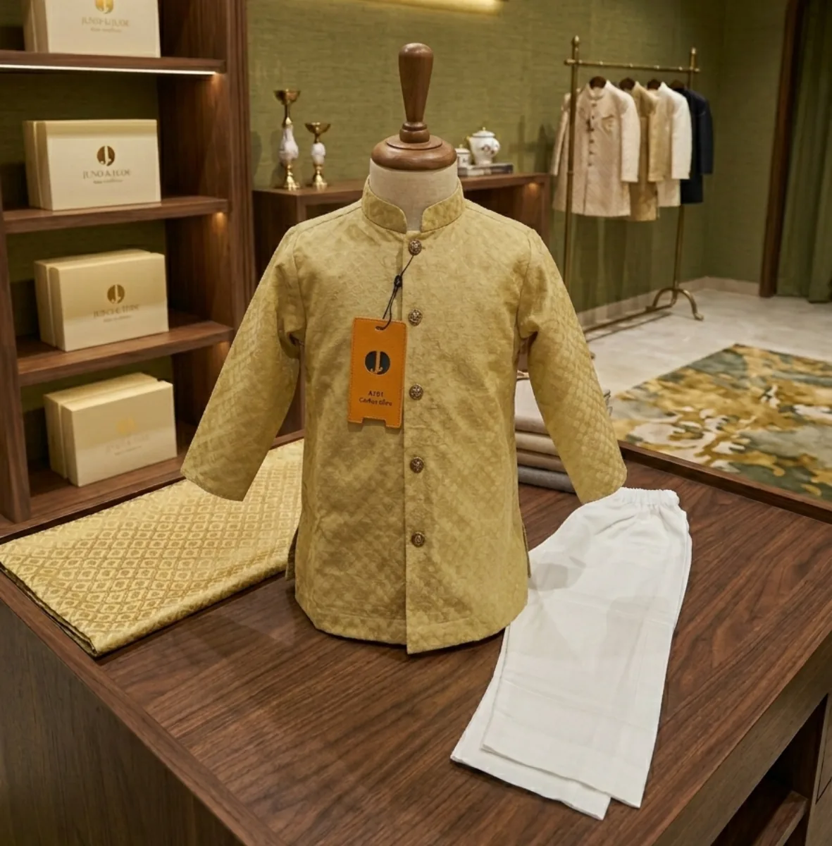 Golden Heritage Mini Kurta Set