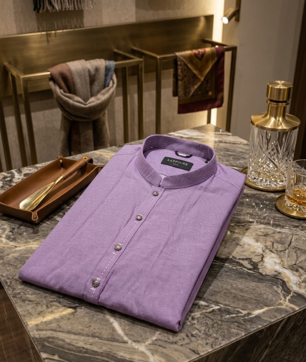 Essential Textured Cotton Men’s Kurta