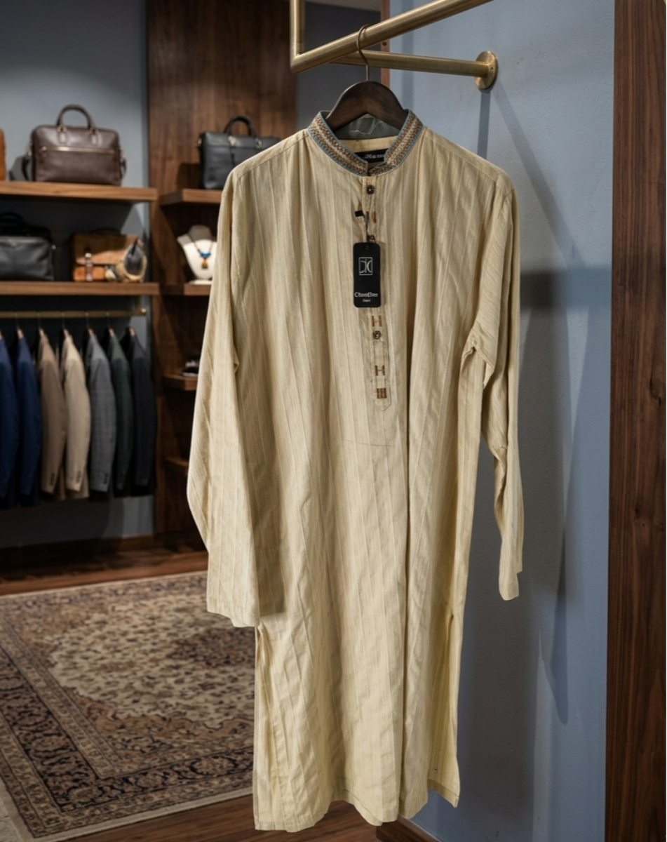 ChenOne Man Luxury Textured Kurta | Size M | Elegant Designer Ethnic Wear