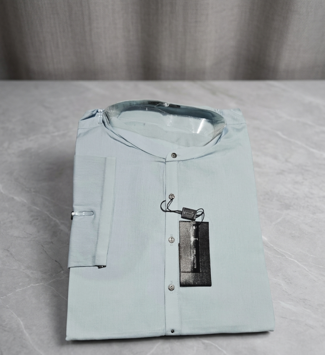Premium Sky Blue Cotton Kurta | Royal Tag Regular Fit Luxury