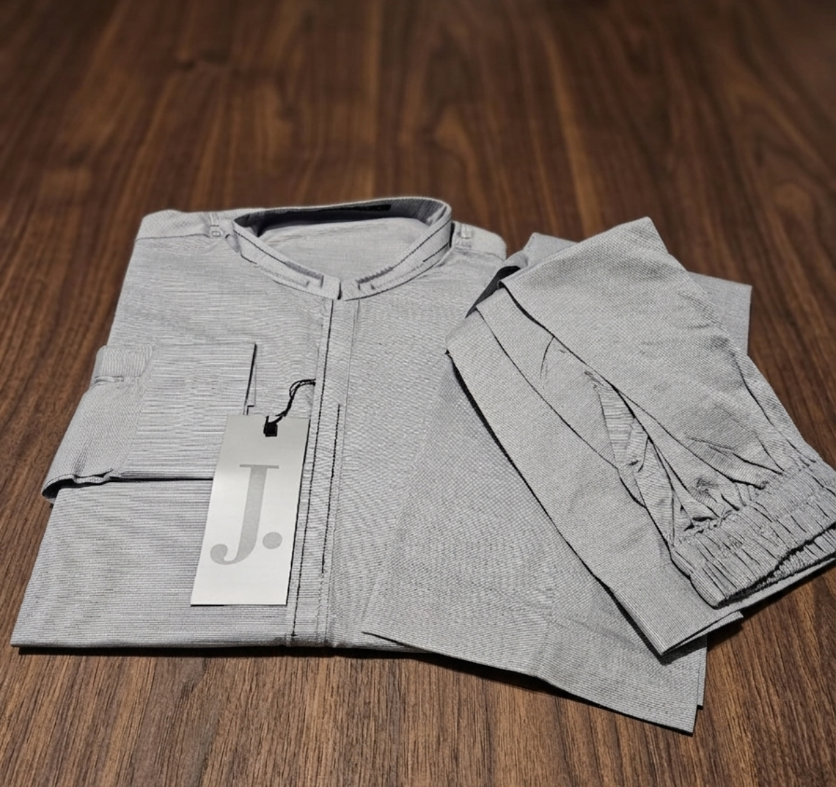 Men's Premium Grey Kurta | J. Junaid Jamshed