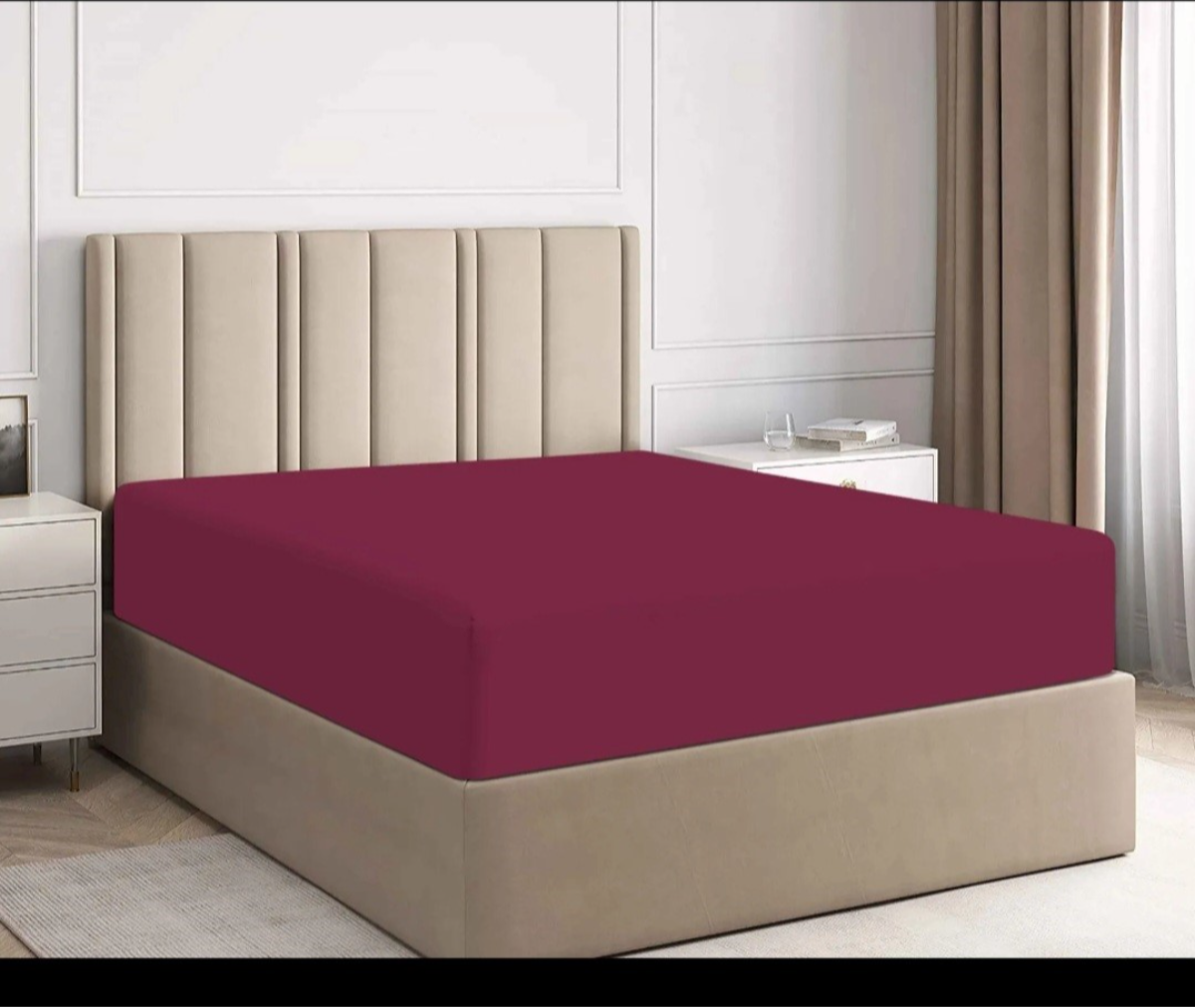 Ultra-Soft Elastic Fitted Bed Sheet – Premium Deep Pocket Comfort